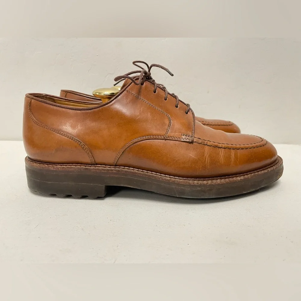 Polo Ralph Lauren Made in Italy Vintage Chunky Leather Derby in Brown Size‎ 9 D